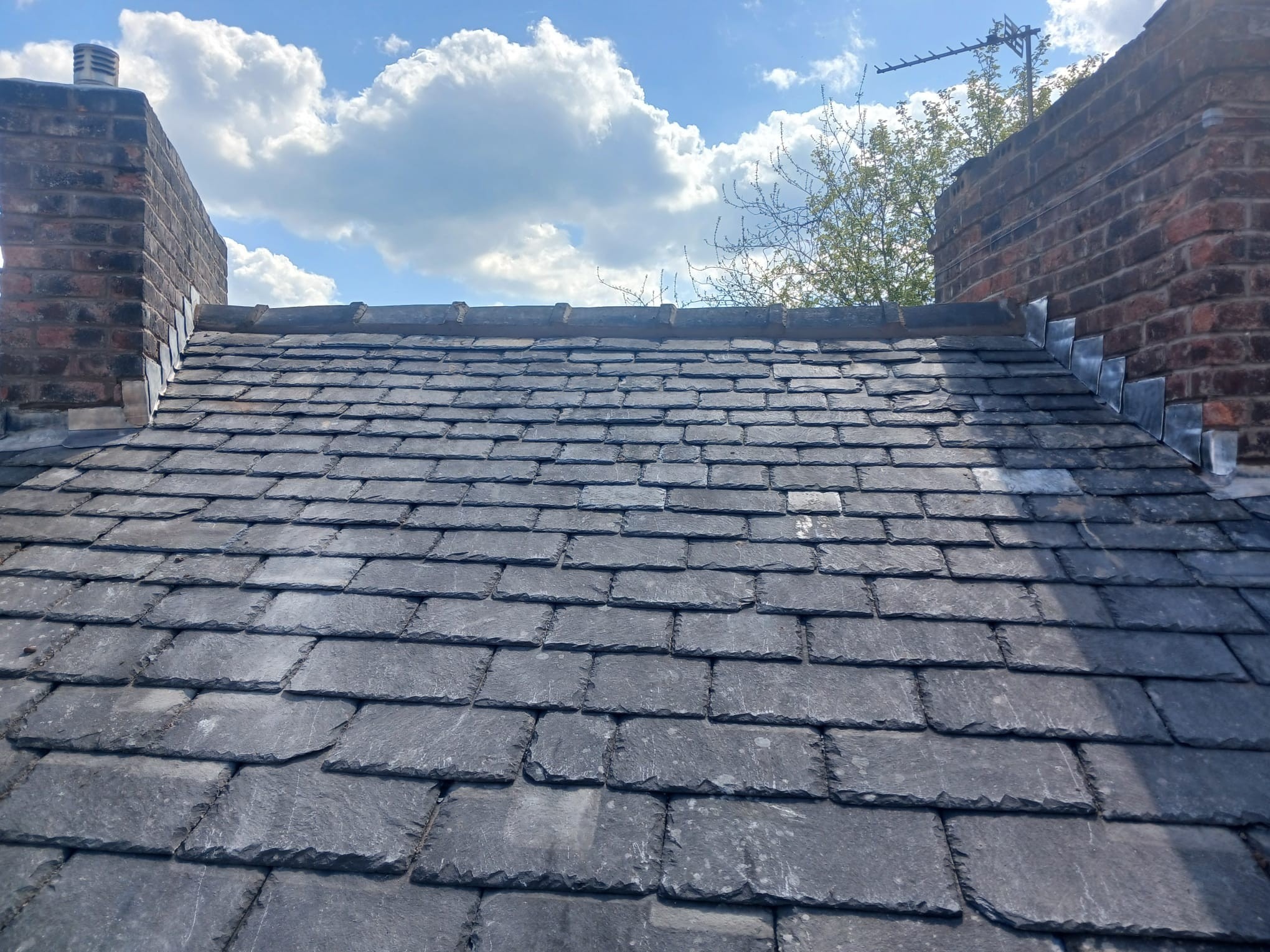 Slate Roof After slate roof after